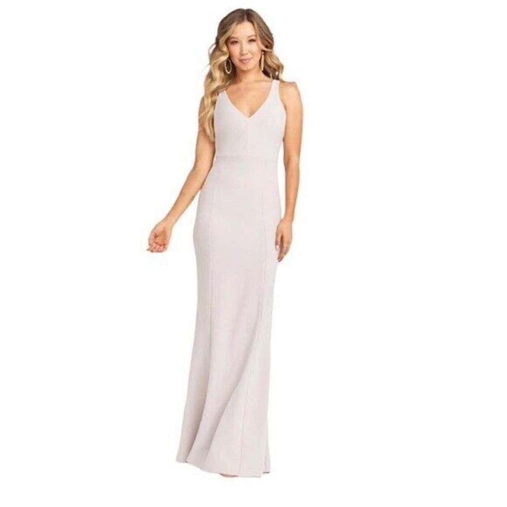 Show Me Your Mumu Morgan Show Me the Ring bridesmaid sleeveless gray maxi Large
